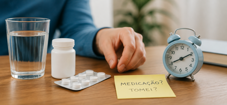 Esqueci-me de tomar um medicamento. E agora?